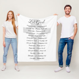 Inspiration für die Gottesschrift gelassen Fleecedecke