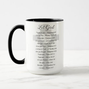 Inspiration für die Gottesschrift gelassen Tasse