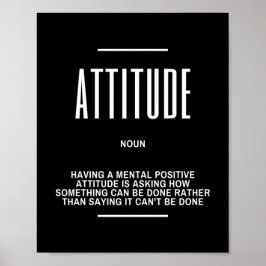 Inspiration für eine positive Einstellung Poster