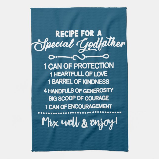 Inspiration für einen besonderen Pate Geschirrtuch (Vertikal)