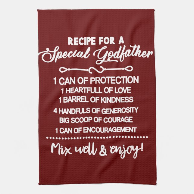 Inspiration für einen besonderen Pate Geschirrtuch (Vertikal)