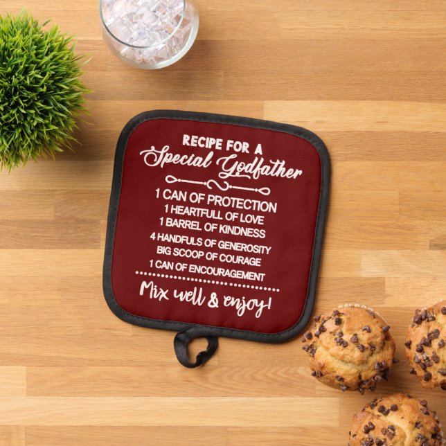 Inspiration für einen besonderen Pate Topflappen (Oben Unten)