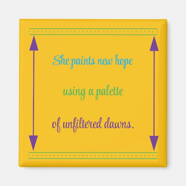 Inspiration für Frauen Magnet (Vorne)