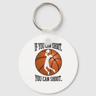 Inspiration für Frauenbasketball - Wenn du schieße Schlüsselanhänger
