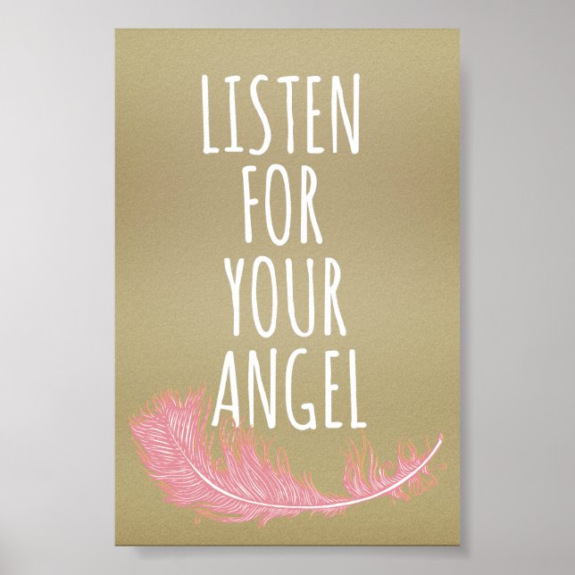 Inspiration für Ihr Engel Zitat Poster (Vorne)