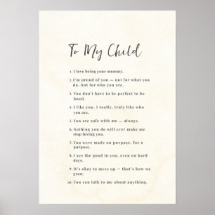 Inspiration für Mama zum Kinderplakat Poster