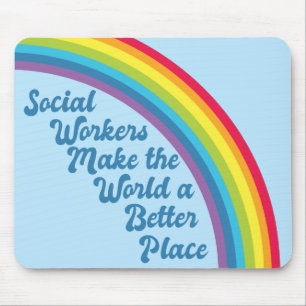 Inspiration für Sozialarbeit Regenbogen Mousepad