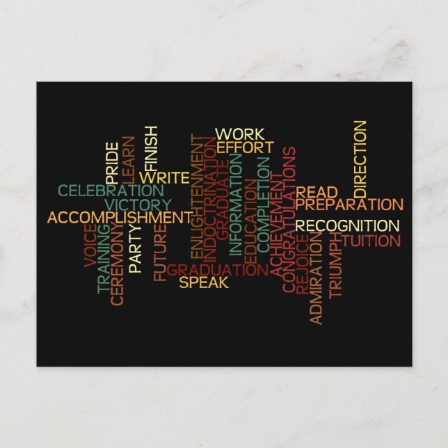 Inspiration für Studierende in der Uni oder der Ob Postkarte (Vorderseite)