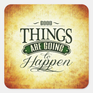 Inspiration für Zitat-Werbebotschaften Quadratischer Aufkleber