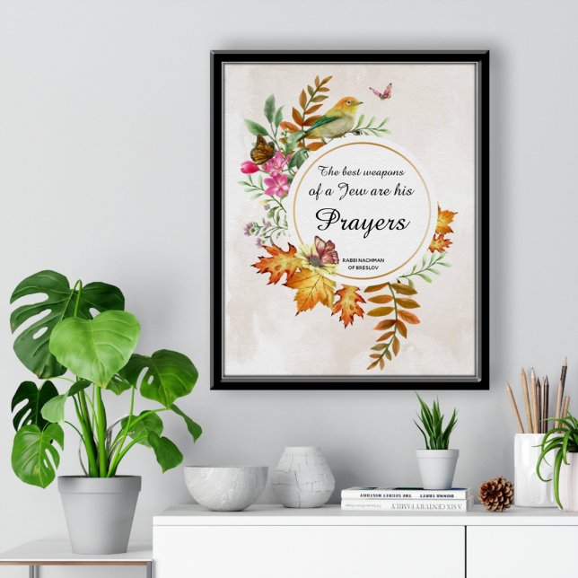 Inspiration Gebet Rabbi Nachman Breslov Zitat Poster (Von Creator hochgeladen)