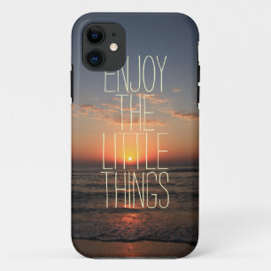 Inspiration genießen Sie die kleinen Dinge Zitat Case-Mate iPhone Hülle