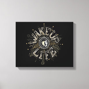 Inspiration GEWECKT UP 4 LIFE Anführungsbeispiel Leinwanddruck