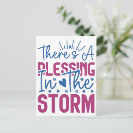 Inspiration gibt es einen Segen im Sturm Postkarte