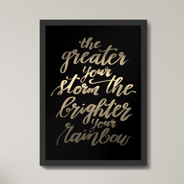 Inspiration Gold und Schwarz Poster (Von Creator hochgeladen)
