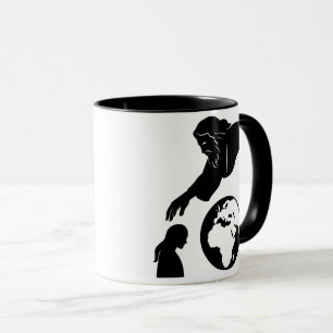 Inspiration Gott reicht zur Erde Minimalistisch  Tasse