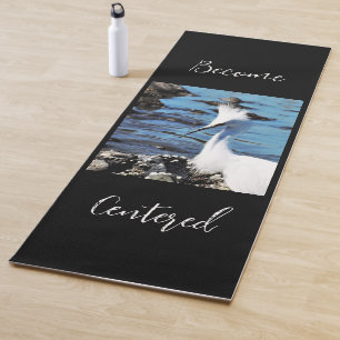 Inspiration Great Egret wird zentriert Yoga Mat Yogamatte