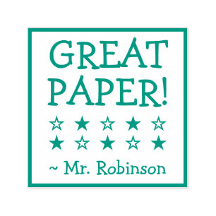 Inspiration "GROSSES PAPIER!" + Benutzerdefinierte Permastempel