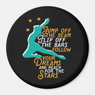 Inspiration Gymnastik Sport Quote Gymnast Girl Magnet