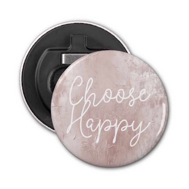 Inspiration Happy Chic Dusty Rose Blush Pink Flaschenöffner (Vorderseite)