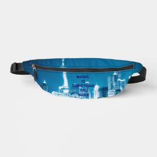 Inspiration Hoffnung Stadt-Nacht Hintergrund Fall- Bauchtasche