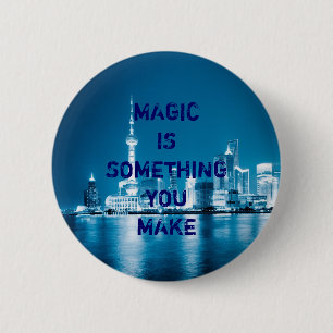 Inspiration Hoffnung Stadt-Nacht Hintergrund Fall- Button
