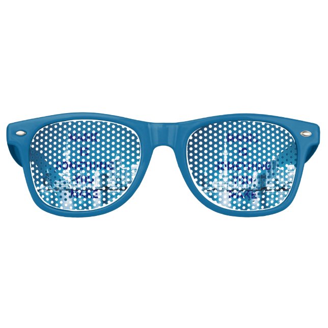 Inspiration Hoffnung Stadt-Nacht Hintergrund Fall- Partybrille (Vorderseite)