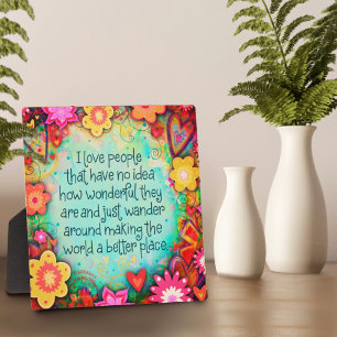 Inspiration Hübsch I Liebe Menschen floral Fotoplatte