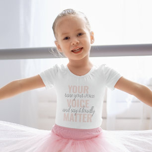 Inspiration Ihre Stimme zählt Motivationszitat Baby Strampler