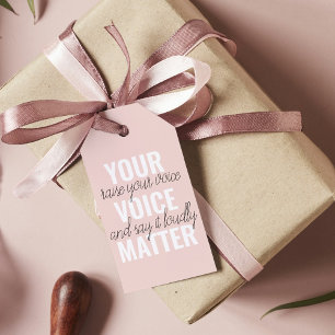Inspiration Ihre Stimme zählt Motivationszitat Geschenkanhänger