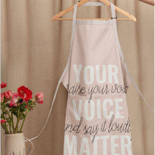 Inspiration Ihre Stimme zählt Motivationszitat Schürze