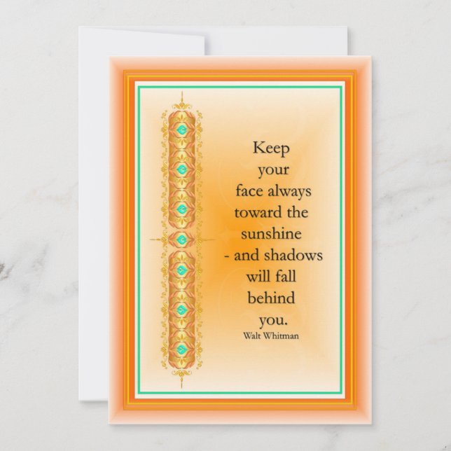 Inspiration im eleganten Dekordesign Einladung (Vorderseite)