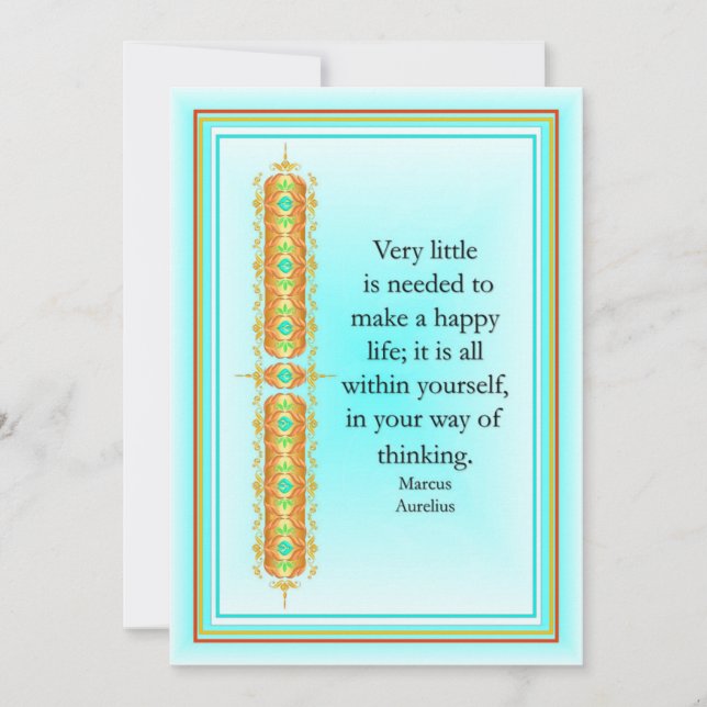 Inspiration im eleganten Dekordesign Einladung (Vorderseite)