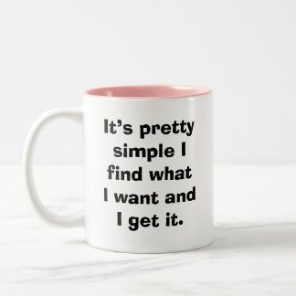 Inspiration in beigem Text auf Zweifarbige Tasse