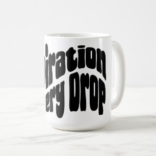 Inspiration in jedem Tropfen Kaffeetasse