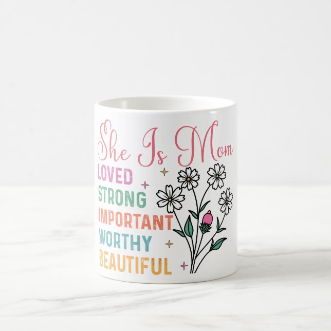 Inspiration ist sie Mama liebt Kaffeetasse (Mittel)