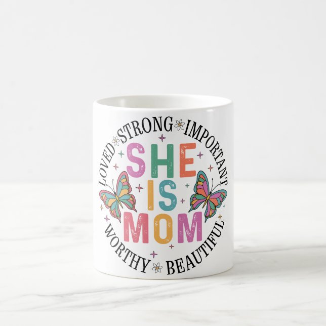 Inspiration ist sie Mama liebt Kaffeetasse (Mittel)