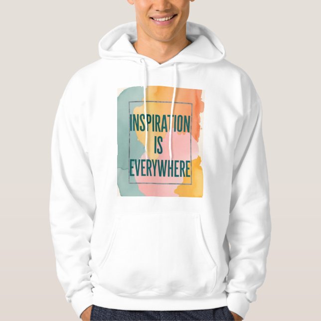Inspiration ist überall hoodie (Vorderseite)