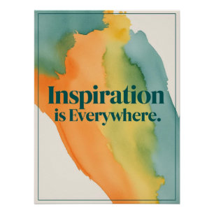 Inspiration ist überall poster