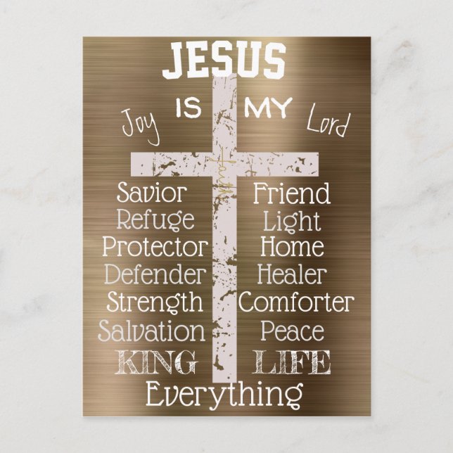 Inspiration Jesus ist mein Alles - Christlich Postkarte (Vorderseite)