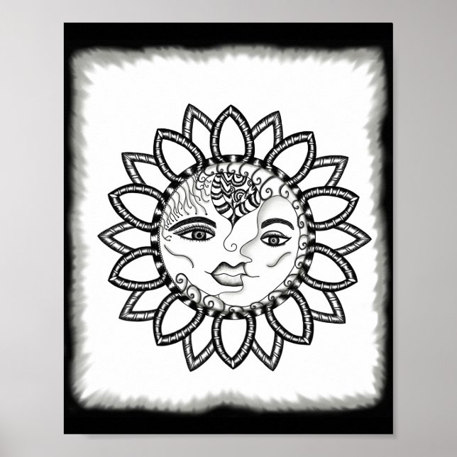 Inspiration Kunsthandwerk Sonnenmond Poster (Vorne)
