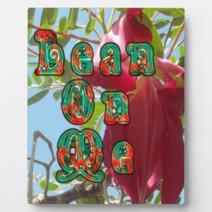 Inspiration Lean on me Bloral Skyward Art Print Fotoplatte