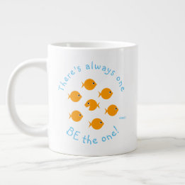 Inspiration Lehrer Zitat Niedlich Goldfish Jumbo-Tasse