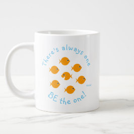 Inspiration Lehrer Zitat Niedlich Goldfish Jumbo-Tasse