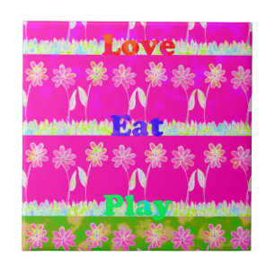 Inspiration Liebe Essen Blume Design Fliese