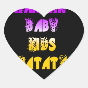 Inspiration Lila und Gold Extravagant Hakuna Matat Herz-Aufkleber