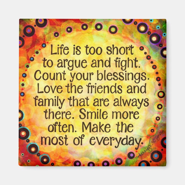 Inspiration macht das Alltägliche Magnet (Vorne)