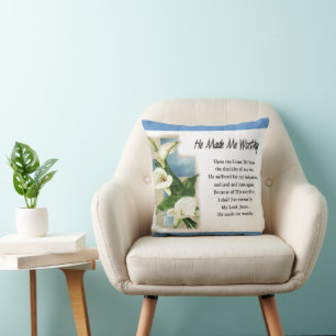 Inspiration machte er mich wert kissen