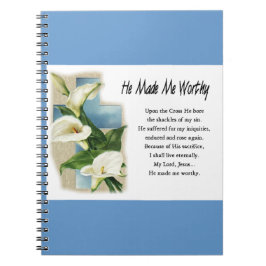 Inspiration machte er mich wert notizblock