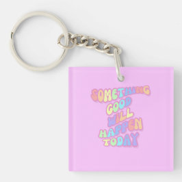 Inspiration, Manifestation, Rosa, Preppy Schlüsselanhänger