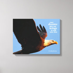 Inspiration "May Dreams Give you Wings ..." Leinwanddruck